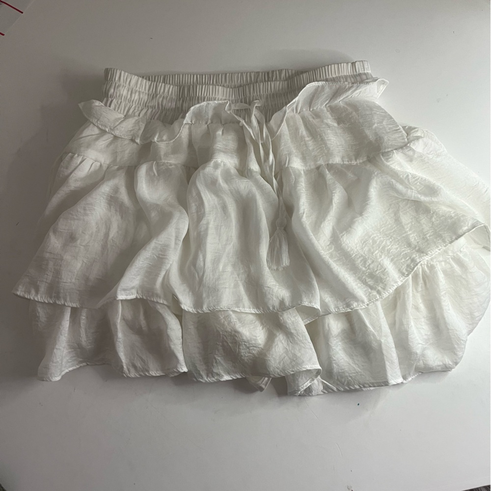 White Ruffled Skirt